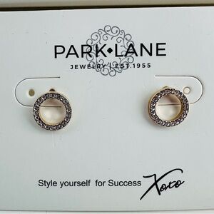 Park Lane Gold Earrings with Crystals